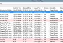 2024 年最佳 NirSoft 工具圖片：提升裝置效能並保護您的隱私 | 最近檔案檢視