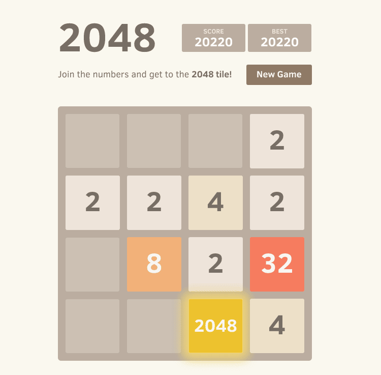2048 ゲーム