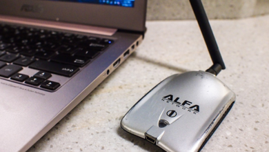 Een afbeelding van een uitleg over hoe u een extern Wi-Fi-netwerk kunt ontvangen en opnieuw kunt uitzenden in uw huis zonder router Alfa-U036H-1400x1050