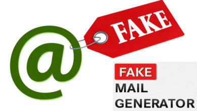 Un'immagine in cui si ottiene un indirizzo postale falso tramite il sito Web Fake Mail Generator Generatore di posta falsa
