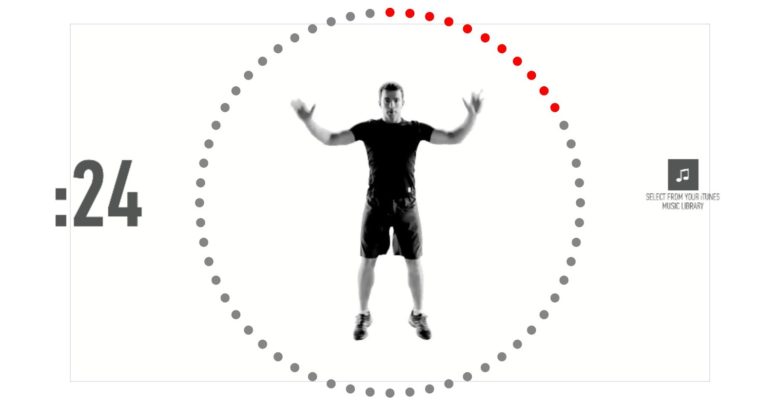 Obraz aplikacji 7Minute Workout, dzięki której ćwiczenia staną się przyjemne i łatwe | Johnson-and-Johnson