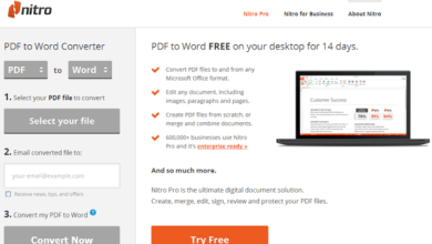2023 年最佳免費 PDF 轉 Word 轉換器圖片 | Nitro-PDF-to-Word-Converter-min
