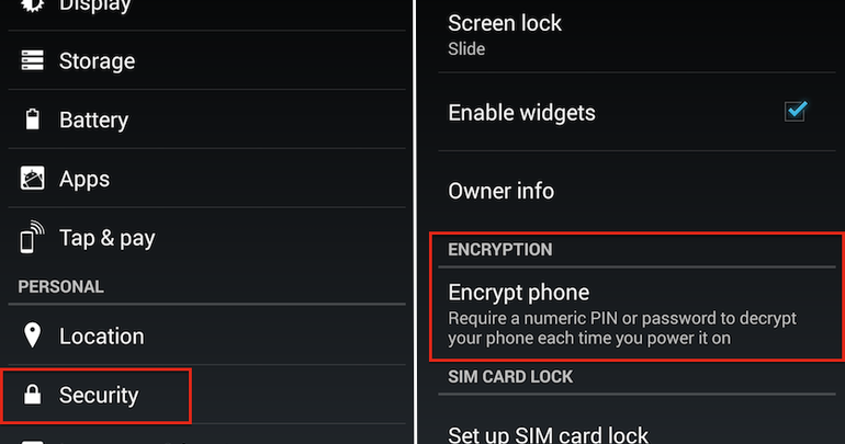 清除 Android 裝置上個人資料的最佳方法圖片 | android-encrypt