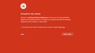 Ein Bild dieser Websites, die Google blockiert und blockiert blockieren