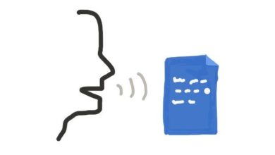 Une image de l'application Speech To Text pour convertir la parole en texte écrit modifiable hero-speech-to-text-google-docs