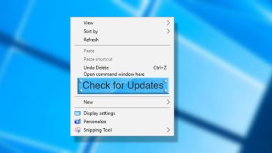 Immagine di come aggiungere l'opzione "Verifica aggiornamenti" al menu di scelta rapida su Windows 10 | controlla-aggiornamenti-menu-contestuale