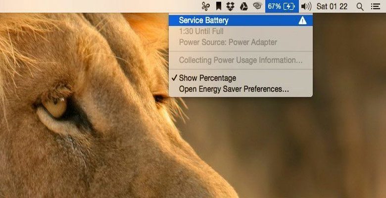 Obraz przedstawiający 3 sposoby rozwiązania problemu z ostrzeżeniem o serwisie baterii w systemie Mac OS | service-battery-warning-featured