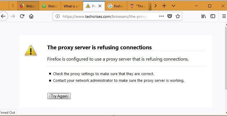 Afbeelding van hoe u de proxyserver kunt repareren die weigert verbinding te maken in Mozilla Firefox Quantum | Firefox-Proxy-Weigert-Verbindingen-Aanbevolen