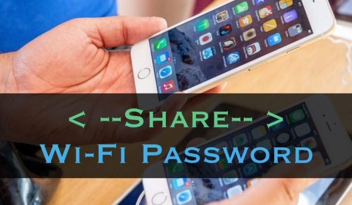 Obraz pokazujący, jak udostępnić hasło Wi-Fi z iPhone'a innym urządzeniom z systemem iOS (iOS 12) | jak-udostępnić-hasło-Wi-Fi-iPhone-iPhone-iPhone-696x484