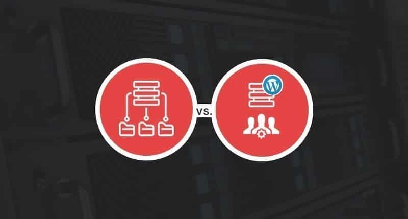Изображение для сравнения общего хостинга WordPress и управляемого хостинга: какой хостинг для вас лучший? | Общий хостинг против управляемого хостинга WordPress