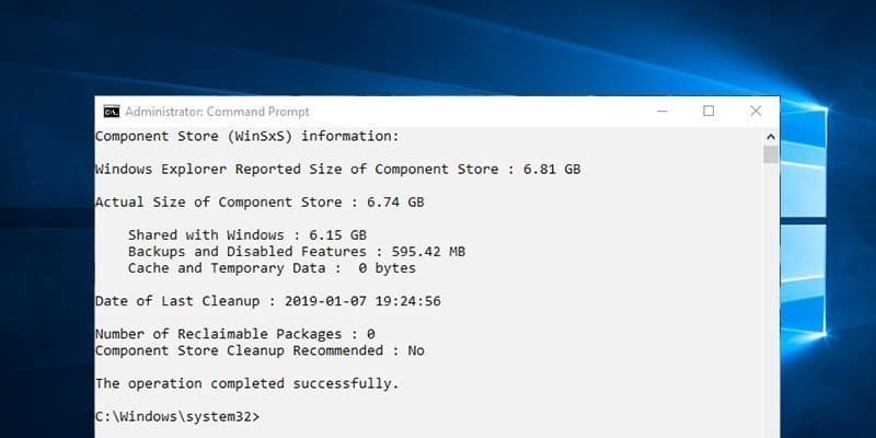 Obraz przedstawiający, jak wyświetlić i wyczyścić magazyn składników w systemie Windows 10 | component-store-featured