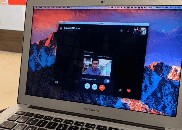 Bild: So verbergen Sie den Hintergrund mithilfe des Unschärfemodus in Skype | Funktion-3