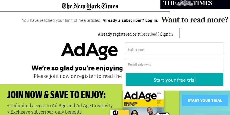 Afbeelding van Hoe u betaalmuren kunt omzeilen om u te abonneren op toonaangevende nieuwssites | Uitgelichte Paywalls Verschillende websites