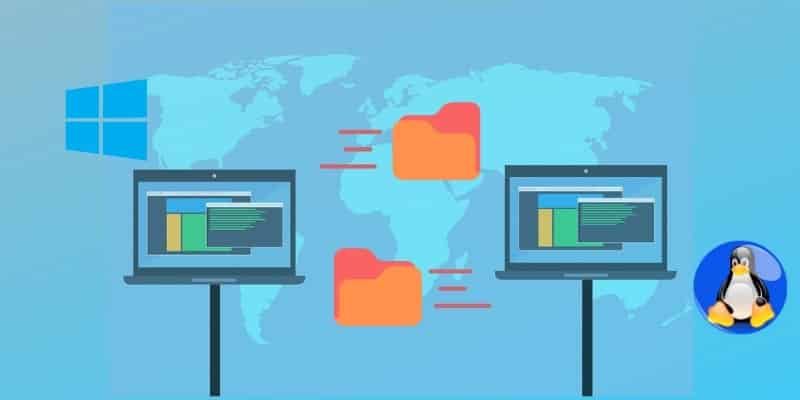 Immagine di Come trasferire file tra Linux e Windows su una rete locale | trasferimento-file-ubuntu-windows-featured1