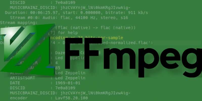 Müzik dosyalarını FFMPEG kullanarak ayarlamak ve normalleştirmek için resim | ffmpeg-feat