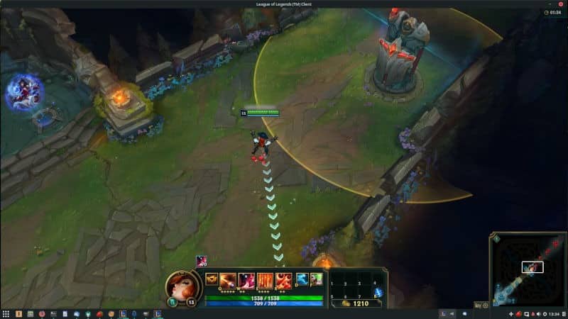 如何在 Linux 上安裝英雄聯盟的圖片 | lol-running-on-linux-DzTechs