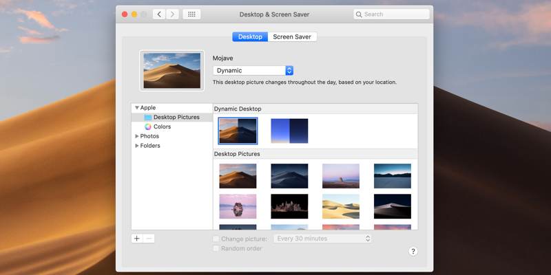 為 macOS Mojave 下載動態桌布的網站圖片 | 下載 macos 動態桌布的網站 - 特色 - DzTechs