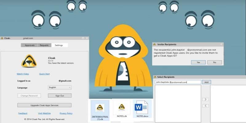 Image de Comment crypter facilement des fichiers sans mot de passe à l'aide de Cloak Encrypt | Image en vedette-Cloak-Encrypt-800x400-min-DzTechs