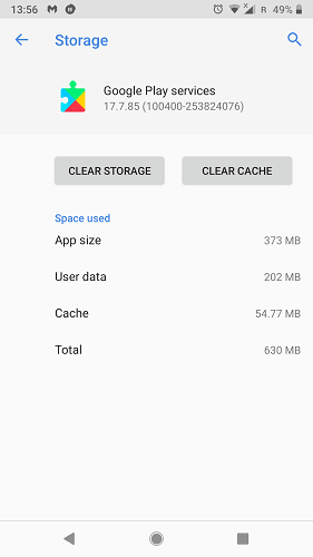 Google Play 服務耗電 清除快取