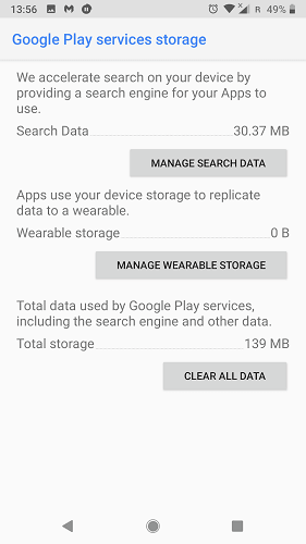 Google Play 服務耗電 清除數據