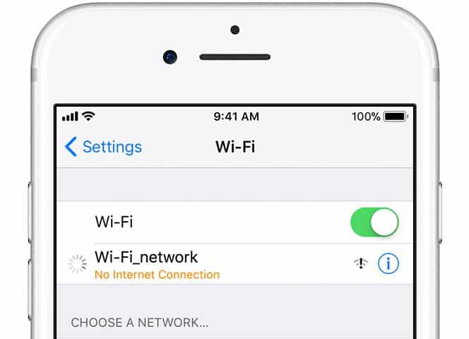 Nessuna connessione Internet su iPhone