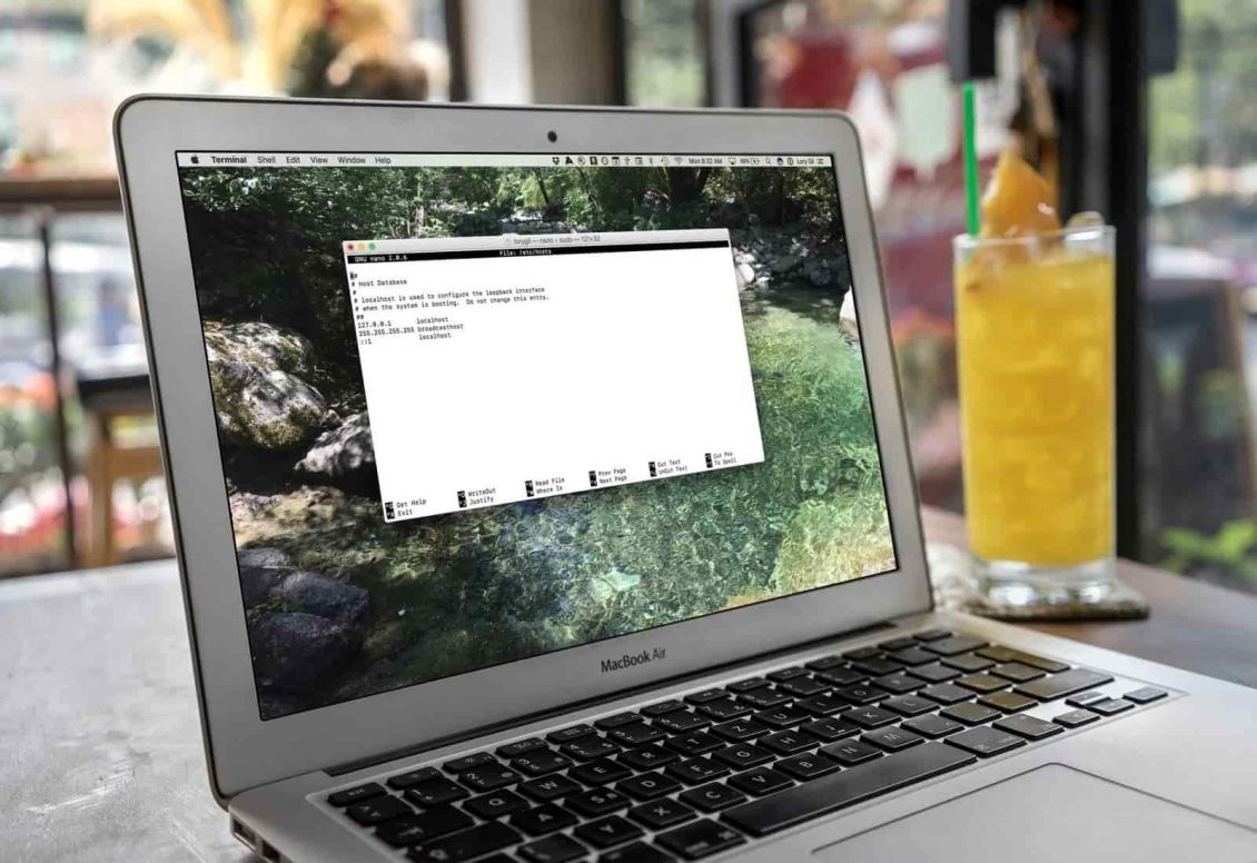 Windows 10 最佳 Hosts 檔案編輯器應用程式圖片 | nano-text-editor-mac-mockuuup-min-DzTechs