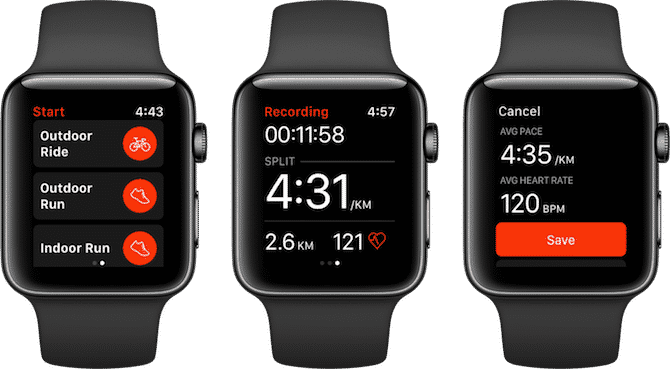 Apple Watch 健身應用程式 Strava