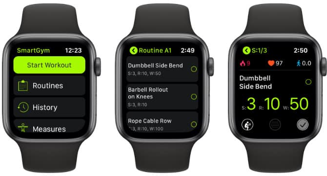 SmartGym Apple Watch 健身應用