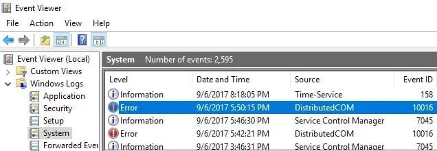 كيفية إصلاح خطأ DistributedCOM 10016 في Windows 10