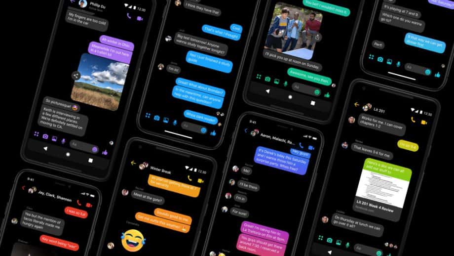 Bild der besten Dark-Mode-Apps für iPhone und iPad | facebook-messenger-dark-mode-920x518-min-DzTechs