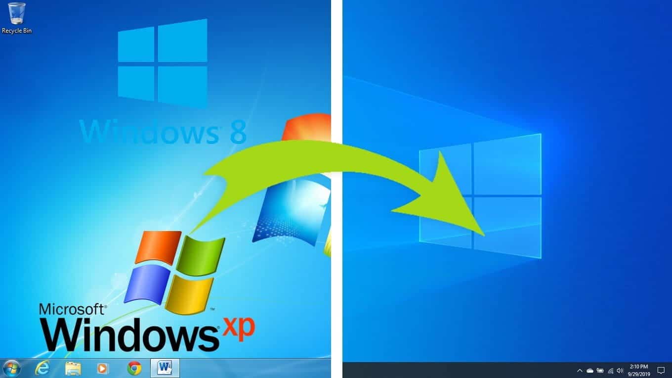 如何讓 Windows 10 看起來像 Windows 7、Windows XP 甚至 Windows 8 的圖片 | windows_7_vers_windows_10-IsELsHfs-DzTechs