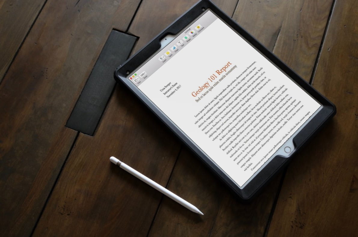 Immagine delle app di elaborazione testi in primo piano su iPad: migliora la tua produttività e creatività | pagine-TqnLBSfs-DzTechs