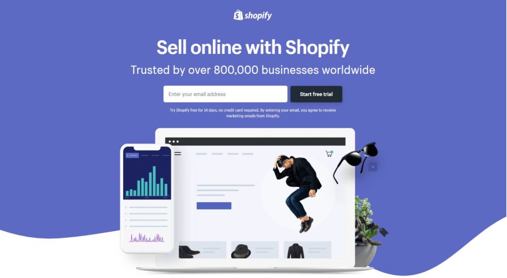 Shopify 主頁