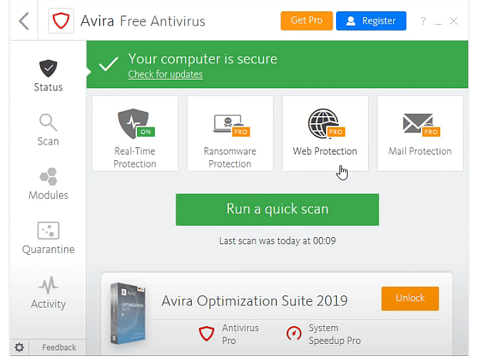 Δωρεάν antivirus avira 2020 ασφάλεια στο διαδίκτυο