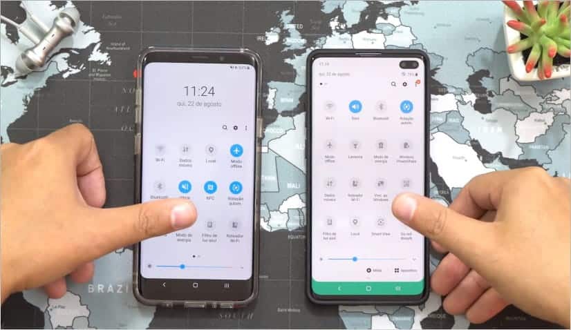 Samsung telefonunuzu profesyonelce kullanmak için en iyi One UI özelliklerinin resmi | Ajustes_rapidos_de_One_UI_2.0-cBmTzNfs-DzTechs
