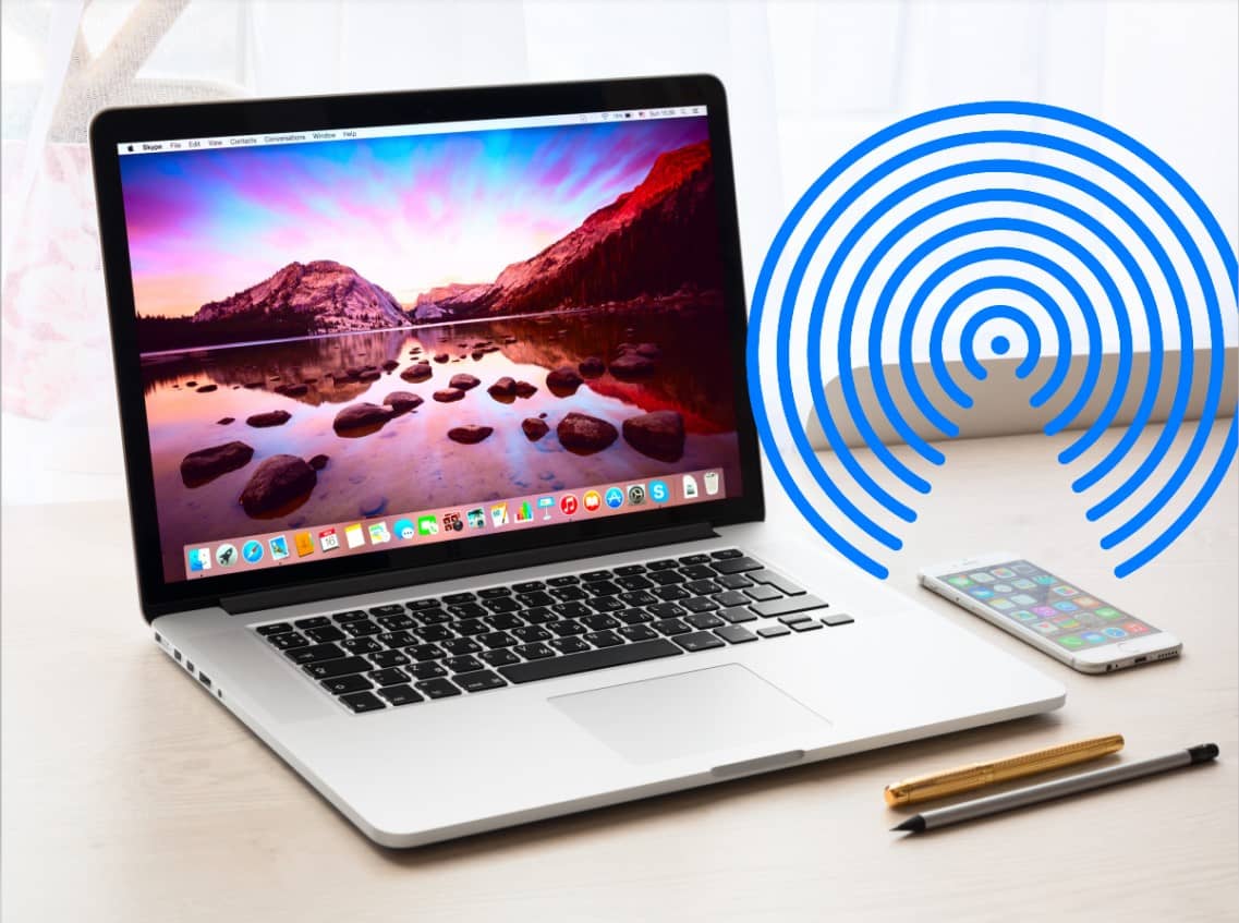Obraz pokazujący, jak włączyć funkcję AirDrop na komputerze Mac i telefonie iPhone, aby szybko udostępniać pliki | 5d1d087fa17d6c083038e76f-L053iOfs-DzTechs
