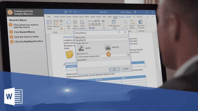如何在 Microsoft Word 中建立和執行巨集的圖片 | 1gYjysqUewEarU_WRIwHnlA-DzTechs