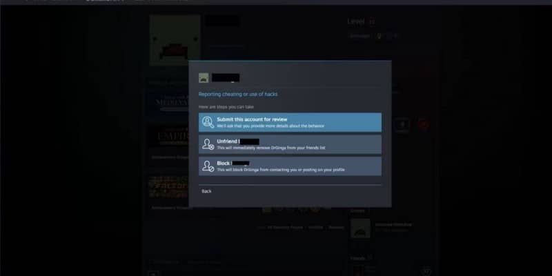 Как заблокировать пользователей и пожаловаться на них в Steam —