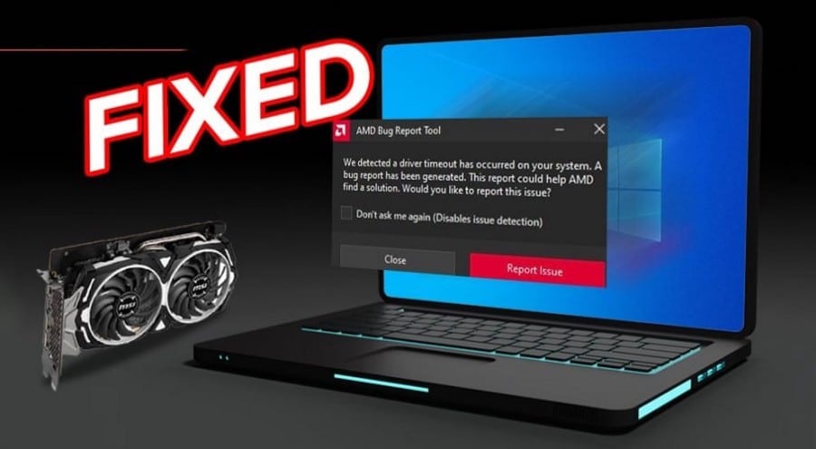 Imagem de como corrigir erro detectado de tempo limite do driver AMD no Windows | 1xf3gS07i4VaF-m7YbEs1jA-DzTechs