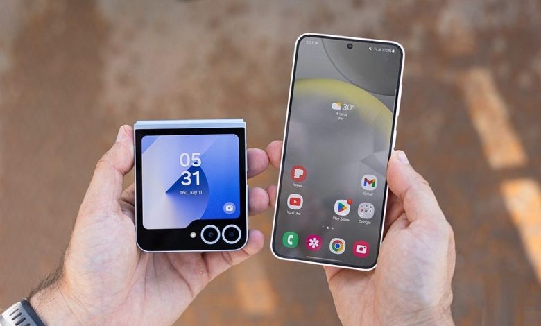 Una imagen de una comparación entre el Galaxy Z Flip 6 y el Galaxy S24: ¿Es este un año apropiado para pasar a un teléfono plegable? | 1noM26rJEciZWBcUFeQq5hA-DzTechs