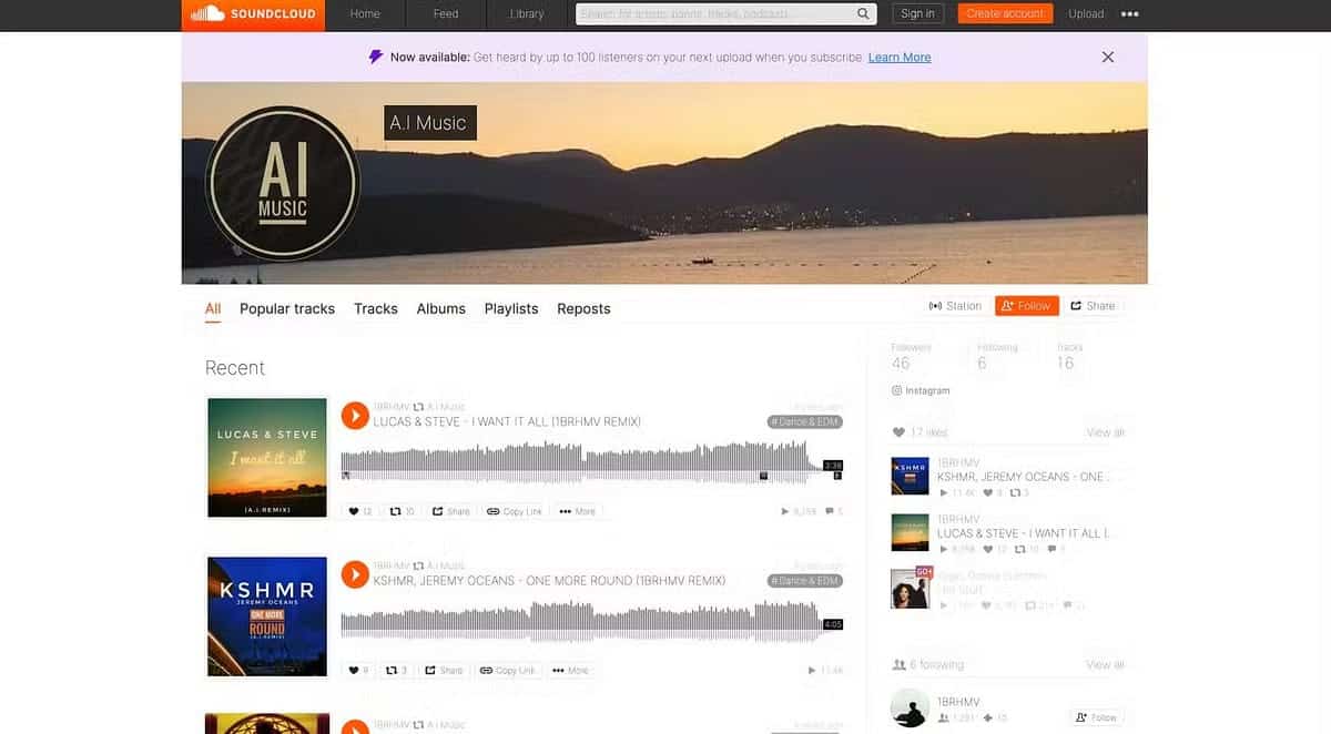 Μουσική AI από το SoundCloud
