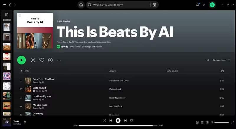 Μουσική AI μέσω Spotify