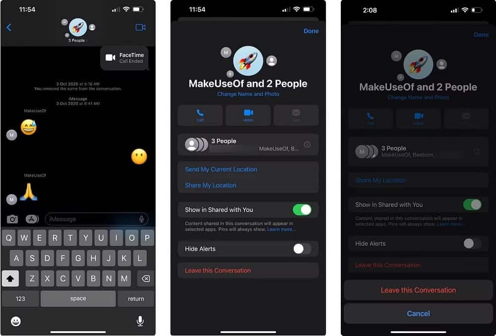 Πώς να αφήσετε τις ομαδικές συνομιλίες iMessage και RCS στο iPhone
