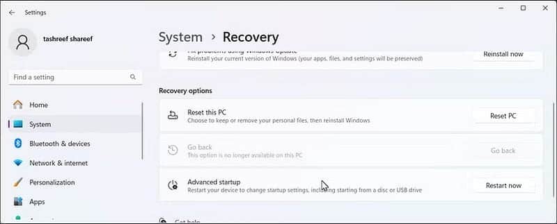 回滾到以前的 Windows 版本