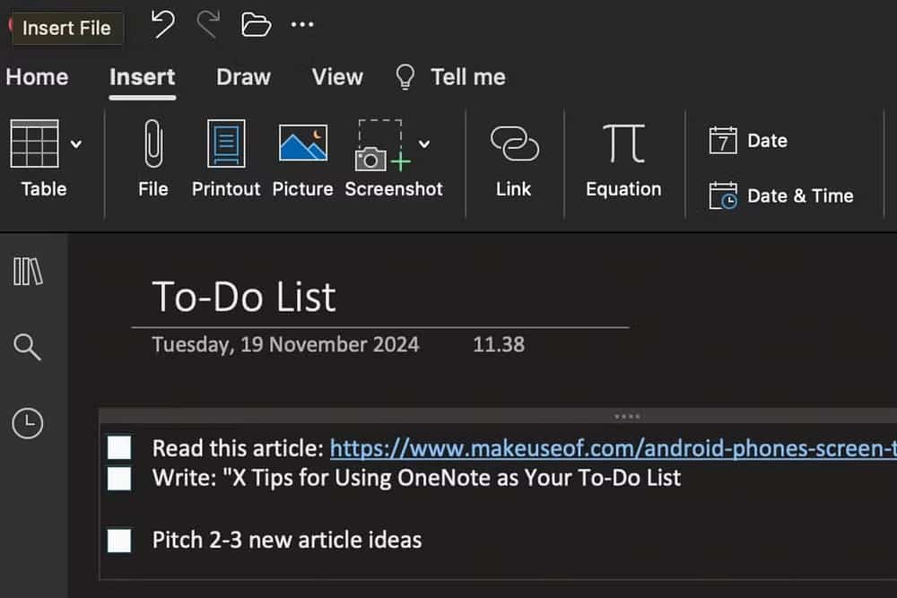 Встраивайте свои файлы в OneNote