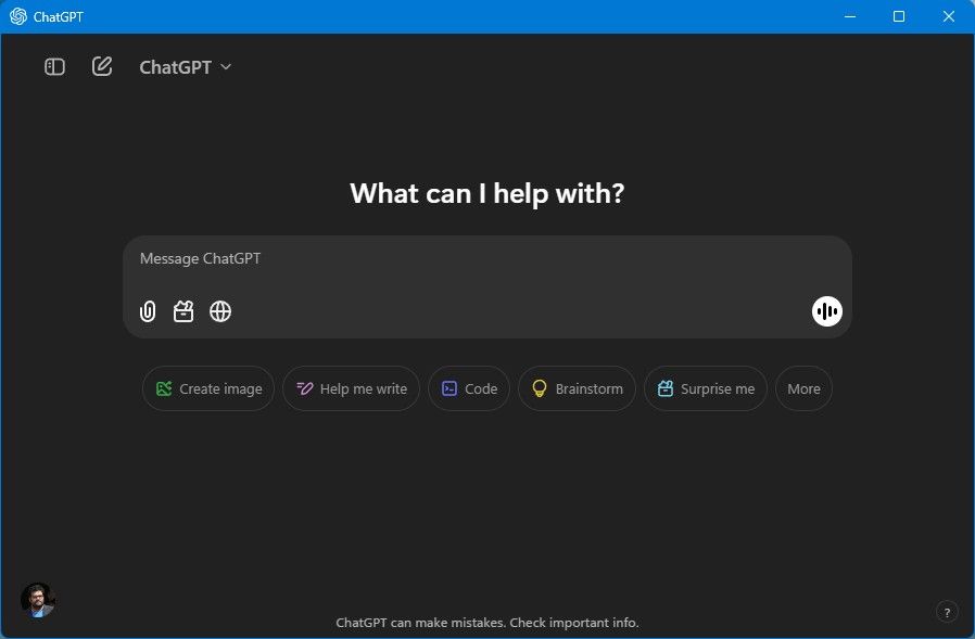 Aplikacja ChatGPT w systemie Windows 11