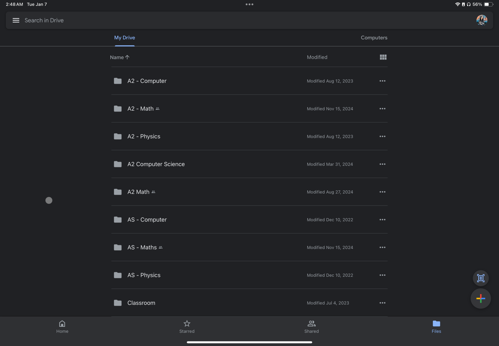 Applicazione Google Drive su iPad