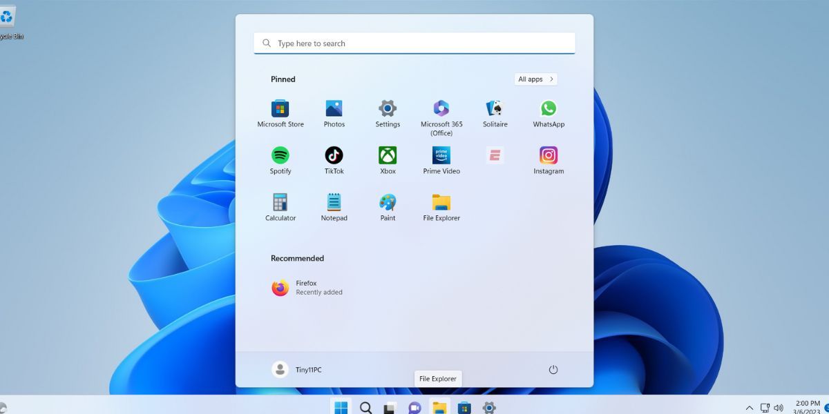 System operacyjny Tiny11