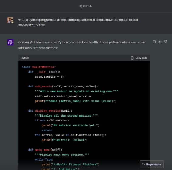 Pythonプログラムを作成するためのChatgptプロンプト