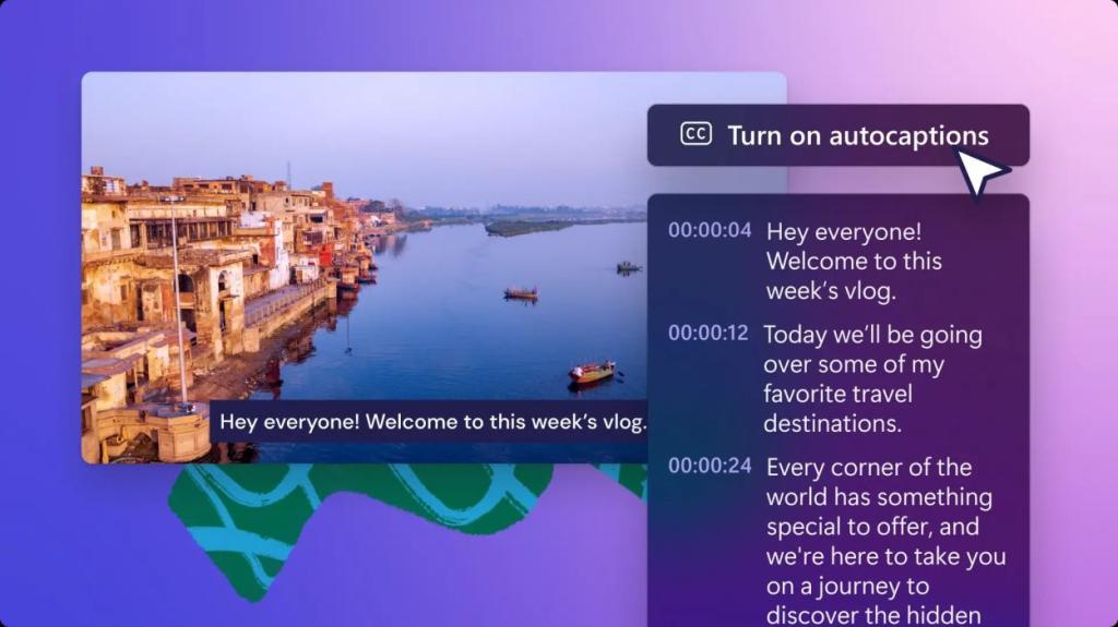 AI Autocaptions-Funktion in Clipchamp